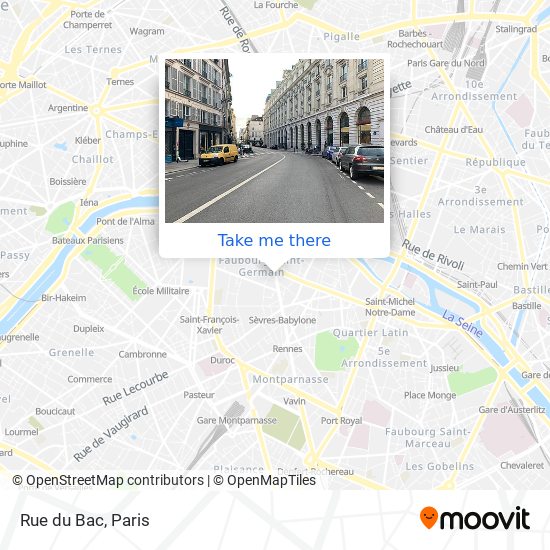 Mapa Rue du Bac