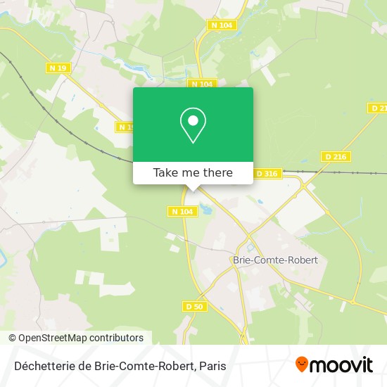 Déchetterie de Brie-Comte-Robert map