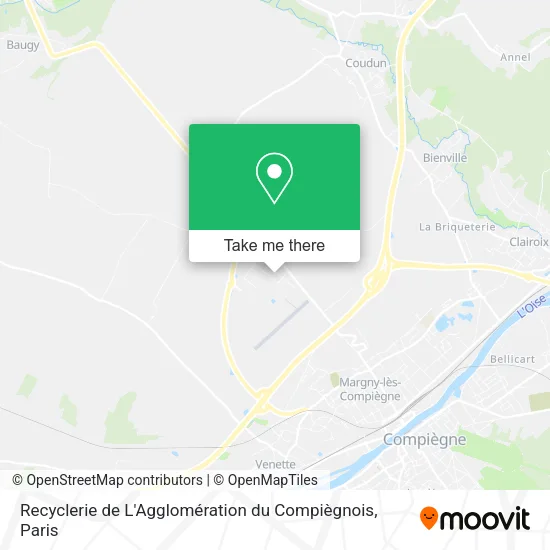 Recyclerie de L'Agglomération du Compiègnois map