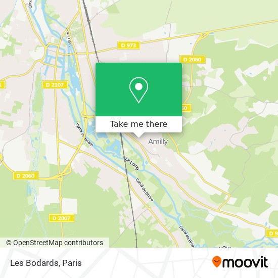 Les Bodards map