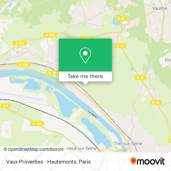 Vaux Proverbes - Hautsmonts map