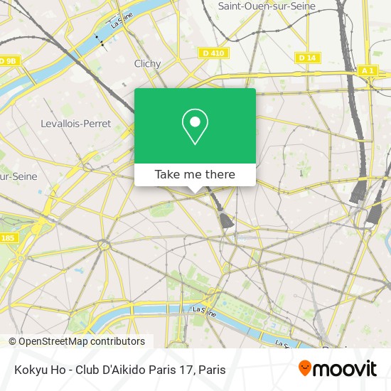 Kokyu Ho - Club D'Aikido Paris 17 map