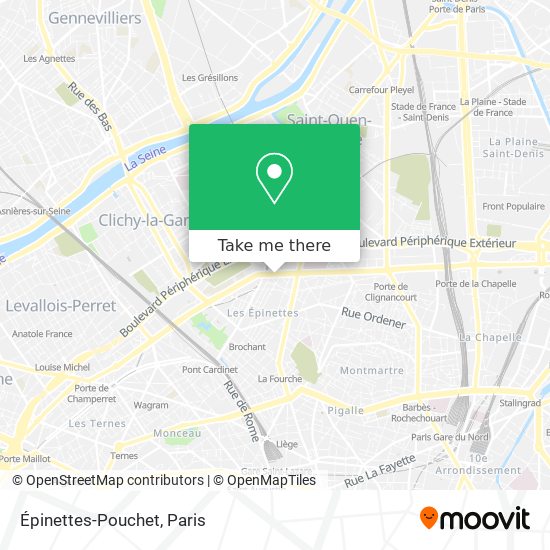 Épinettes-Pouchet map