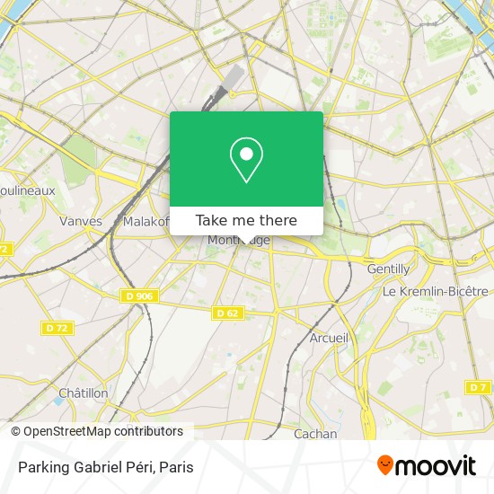 Mapa Parking Gabriel Péri