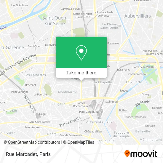 Rue Marcadet map