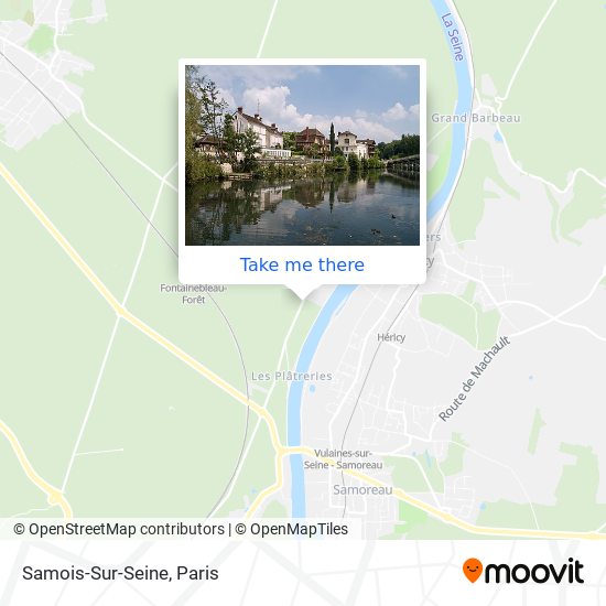 Mapa Samois-Sur-Seine