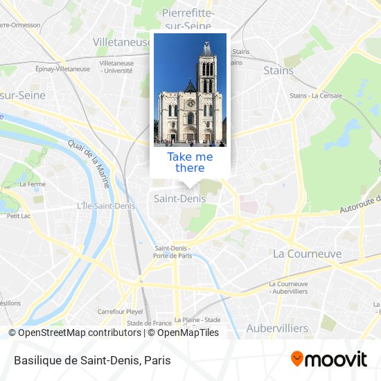 Basilique de Saint-Denis map