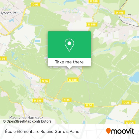 Mapa École Élémentaire Roland Garros