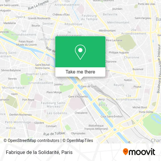 Fabrique de la Solidarité map