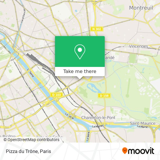 Pizza du Trône map