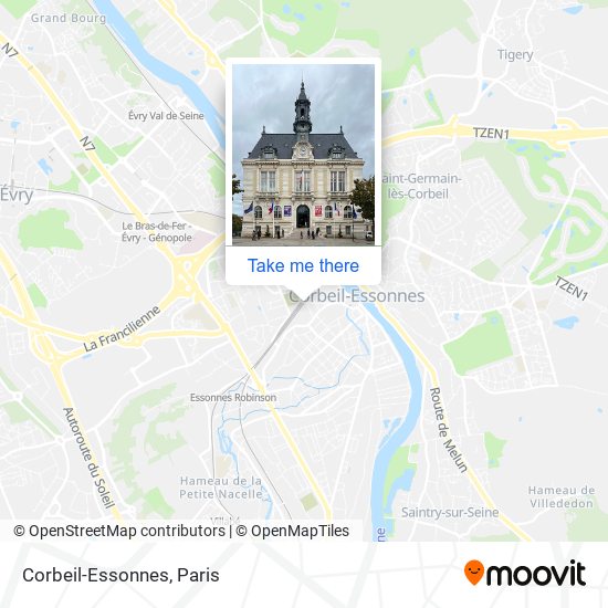 Corbeil-Essonnes map