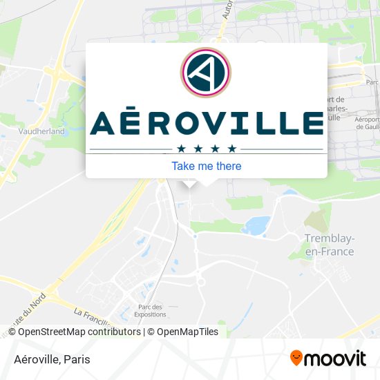 Aéroville map