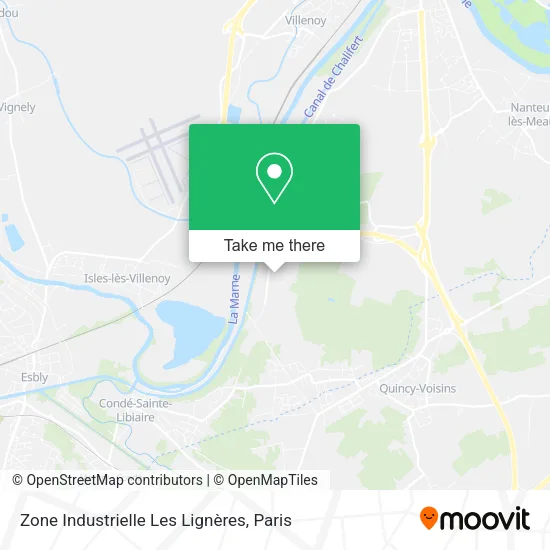 Zone Industrielle Les Lignères map