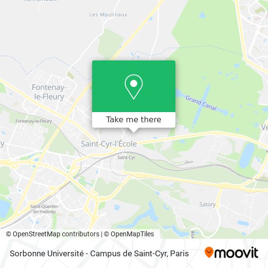 Mapa Sorbonne Université - Campus de Saint-Cyr