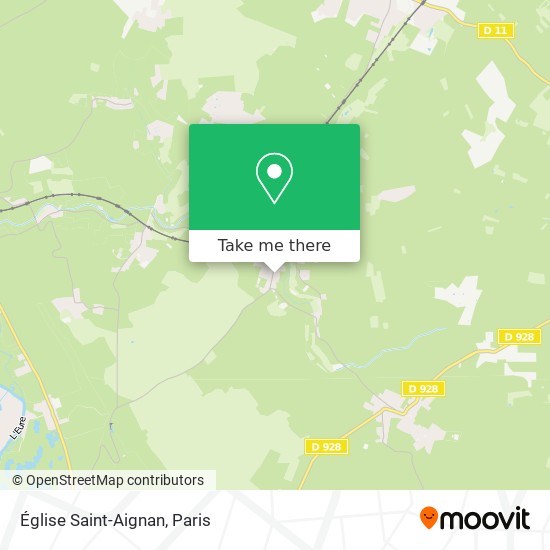Mapa Église Saint-Aignan