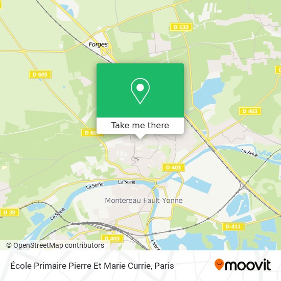 Mapa École Primaire Pierre Et Marie Currie