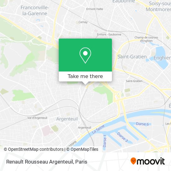 Mapa Renault Rousseau Argenteuil
