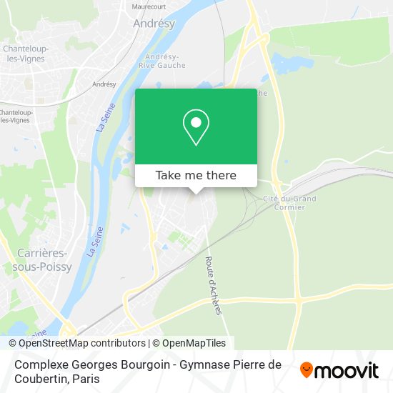 Complexe Georges Bourgoin - Gymnase Pierre de Coubertin map