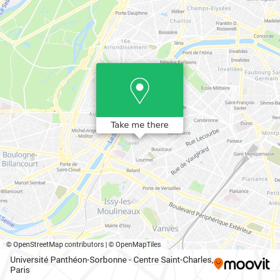 Université Panthéon-Sorbonne - Centre Saint-Charles map