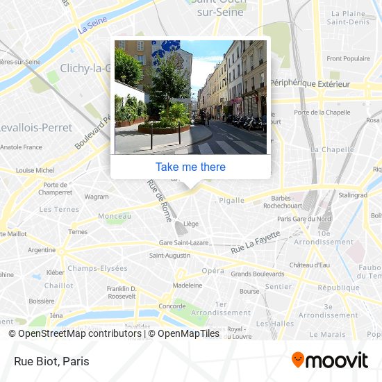 Rue Biot map