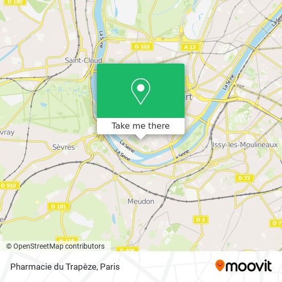 Pharmacie du Trapèze map
