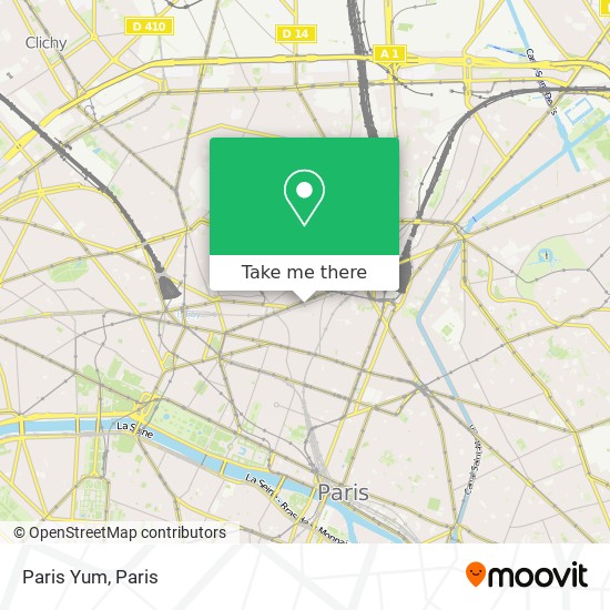 Mapa Paris Yum