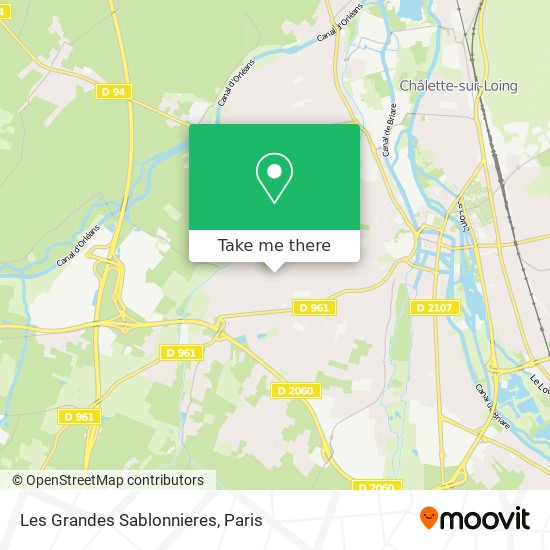 Les Grandes Sablonnieres map