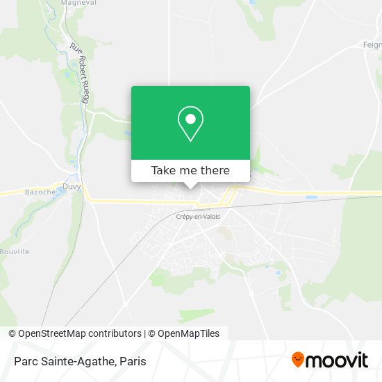Mapa Parc Sainte-Agathe