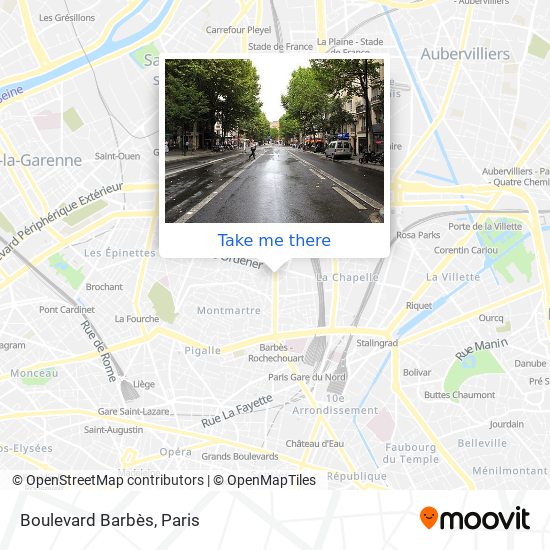 Boulevard Barbès map
