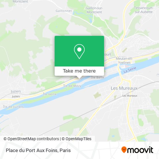 Mapa Place du Port Aux Foins