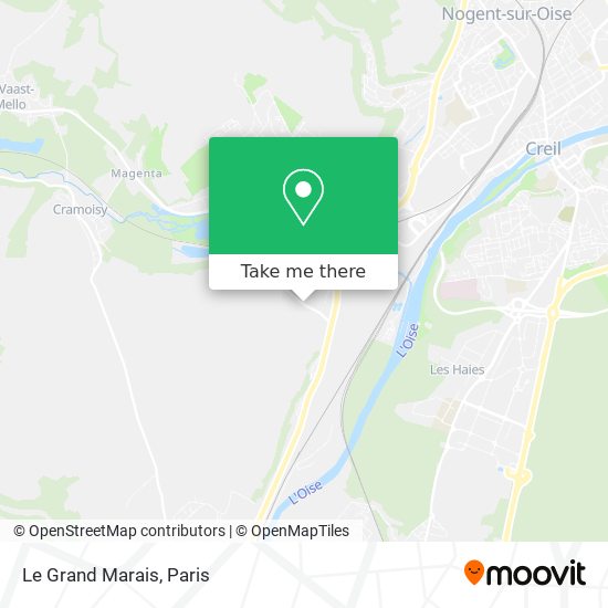Mapa Le Grand Marais