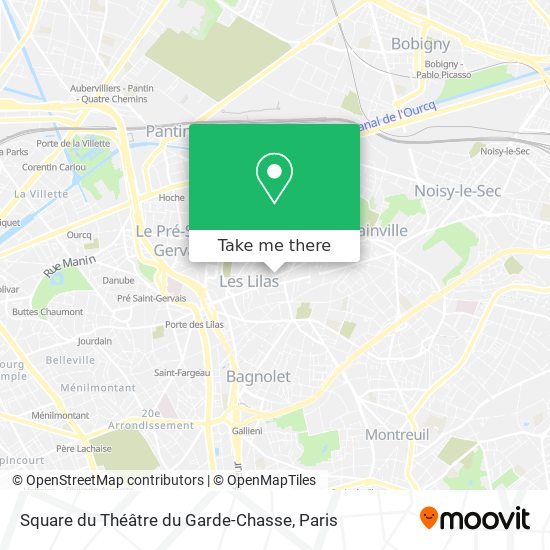 Mapa Square du Théâtre du Garde-Chasse