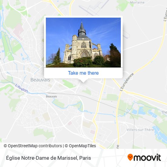 Mapa Église Notre-Dame de Marissel