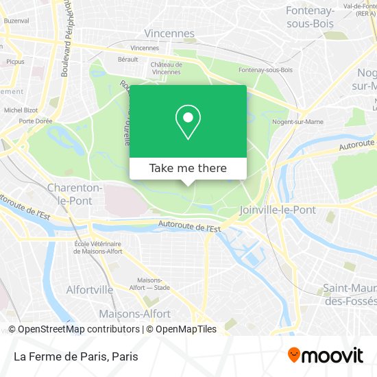 La Ferme de Paris map