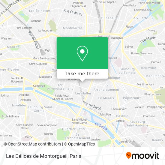 Les Délices de Montorgueil map