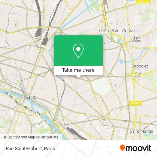 Rue Saint-Hubert map