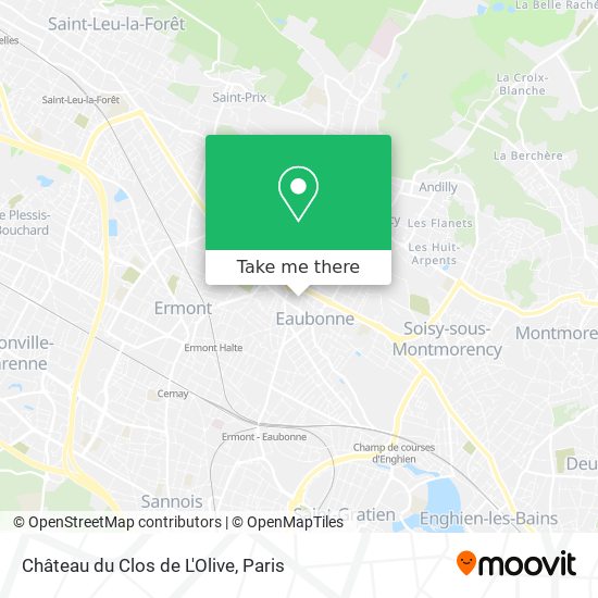 Château du Clos de L'Olive map