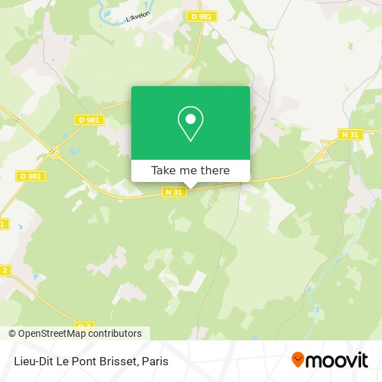 Mapa Lieu-Dit Le Pont Brisset