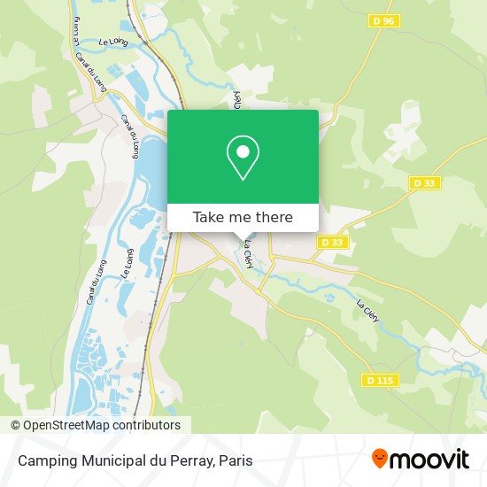 Camping Municipal du Perray map