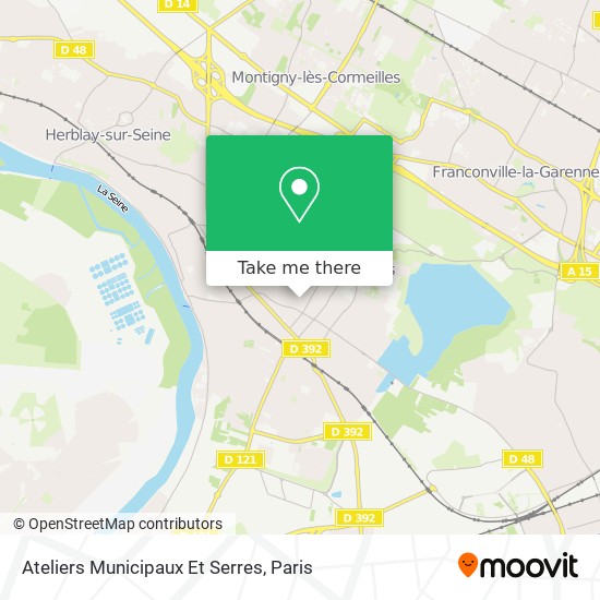 Ateliers Municipaux Et Serres map