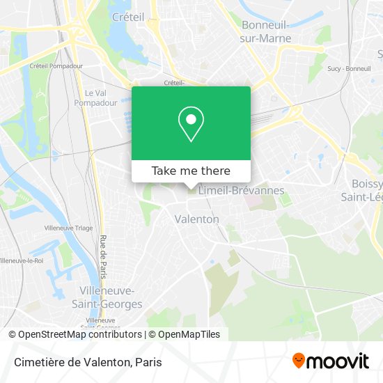 Cimetière de Valenton map