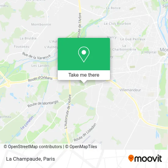 La Champaude map