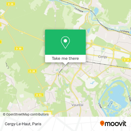 Mapa Cergy-Le-Haut