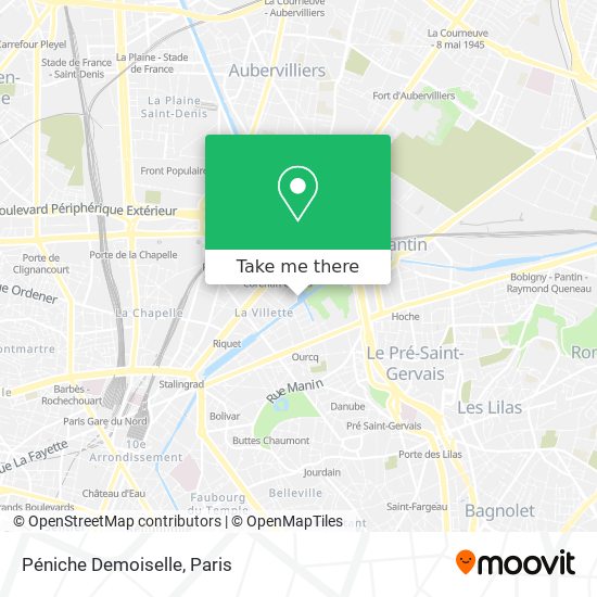 Péniche Demoiselle map