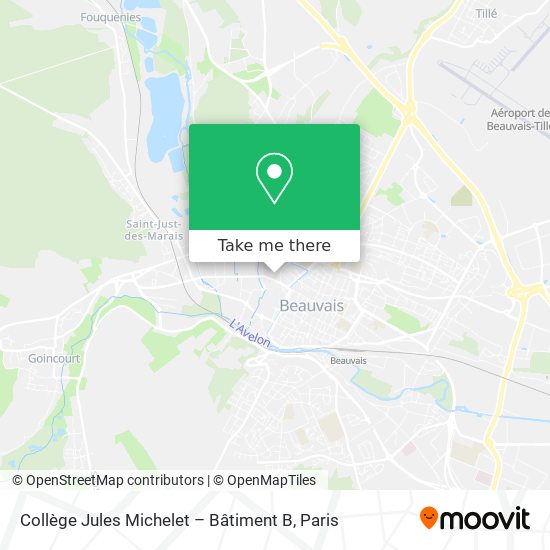 Collège Jules Michelet – Bâtiment B map