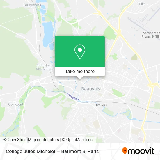 Collège Jules Michelet – Bâtiment B map
