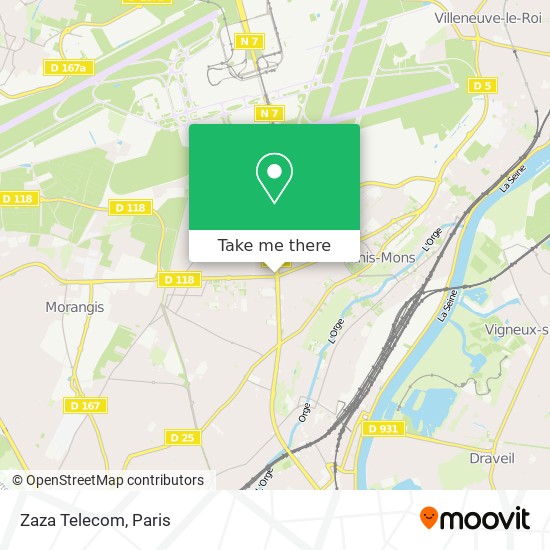 Zaza Telecom map