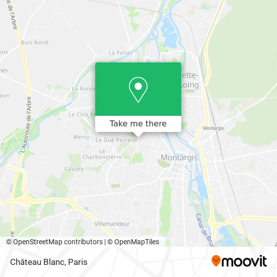 Château Blanc map