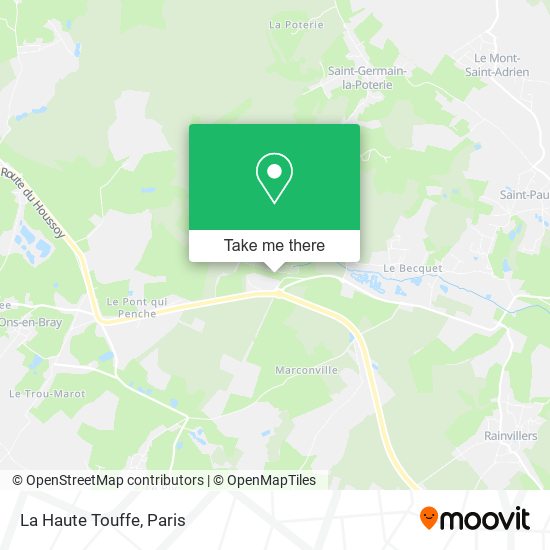 La Haute Touffe map