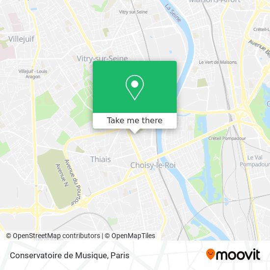 Mapa Conservatoire de Musique